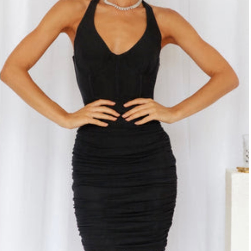 Hello Molly Black Mini Dress